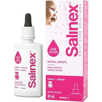 Salinex Saline Solution Nasal Drops Infants-Children 30ml – image 2