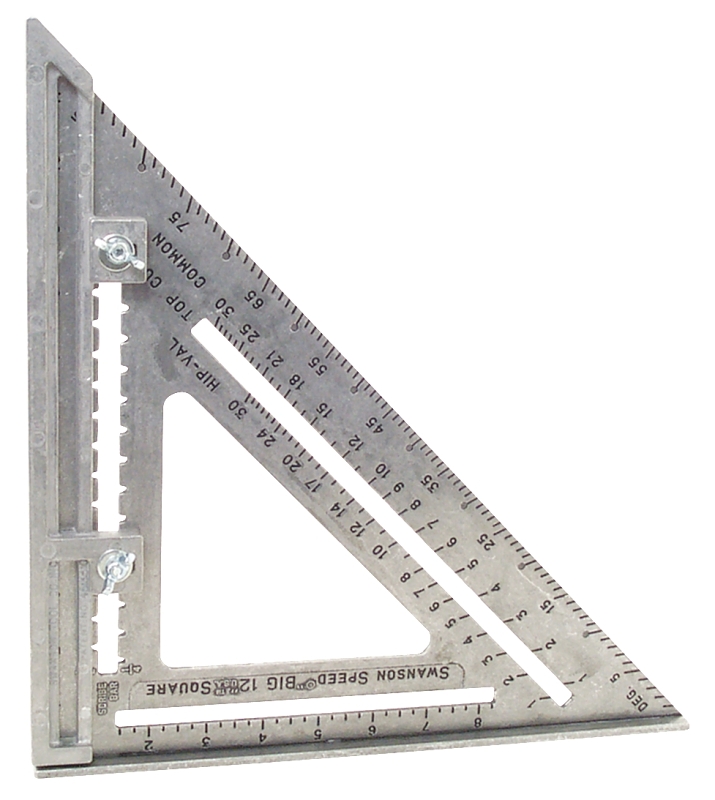 Swanson Big 12 Speed Series S0107 Framing Square, Aluminum, 12 in L, 12 in W thumbnail 1